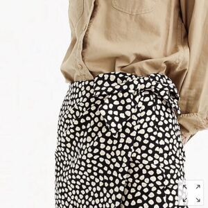 J. Crew Black and White Mini Skirt